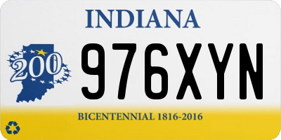 IN license plate 976XYN