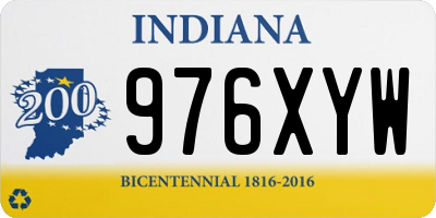 IN license plate 976XYW