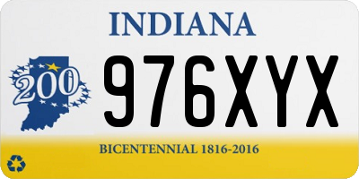 IN license plate 976XYX
