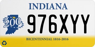 IN license plate 976XYY