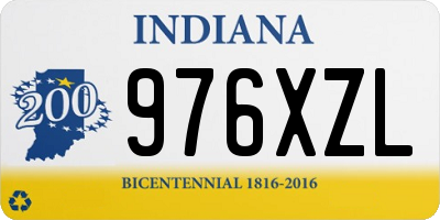 IN license plate 976XZL