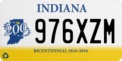 IN license plate 976XZM