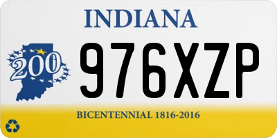 IN license plate 976XZP