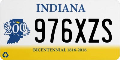 IN license plate 976XZS