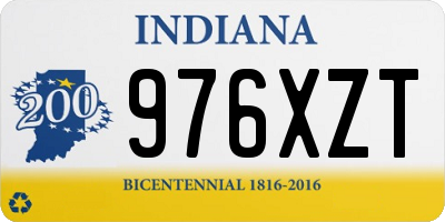 IN license plate 976XZT