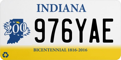 IN license plate 976YAE