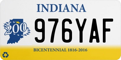 IN license plate 976YAF
