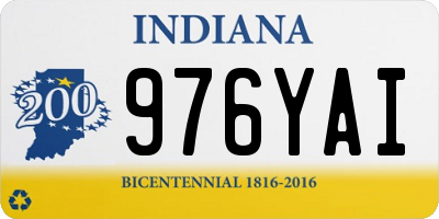 IN license plate 976YAI