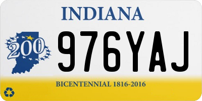 IN license plate 976YAJ