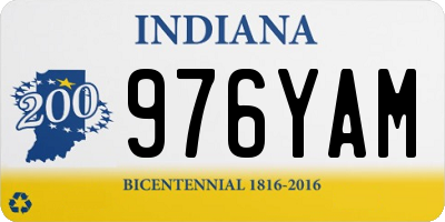 IN license plate 976YAM