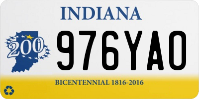 IN license plate 976YAO