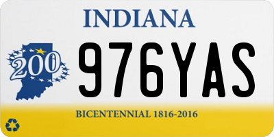 IN license plate 976YAS