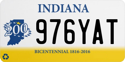 IN license plate 976YAT