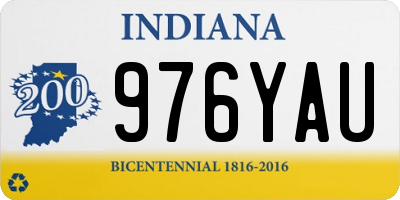 IN license plate 976YAU