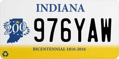 IN license plate 976YAW