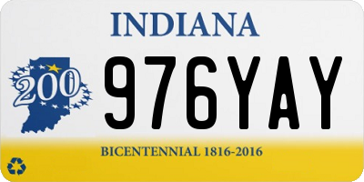 IN license plate 976YAY