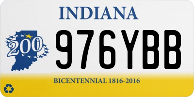 IN license plate 976YBB