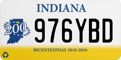 IN license plate 976YBD