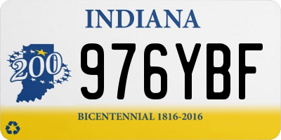 IN license plate 976YBF