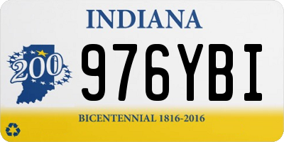 IN license plate 976YBI