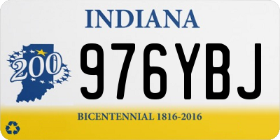IN license plate 976YBJ