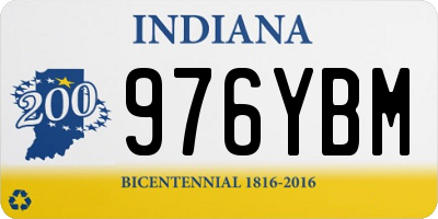 IN license plate 976YBM