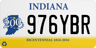 IN license plate 976YBR