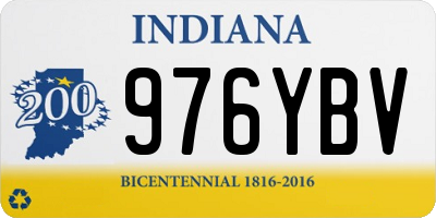IN license plate 976YBV