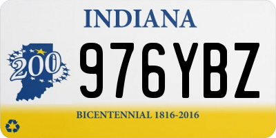 IN license plate 976YBZ