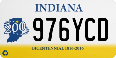 IN license plate 976YCD