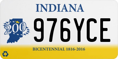 IN license plate 976YCE