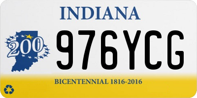 IN license plate 976YCG
