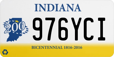 IN license plate 976YCI