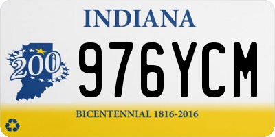 IN license plate 976YCM