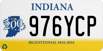 IN license plate 976YCP