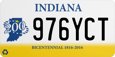 IN license plate 976YCT