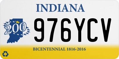 IN license plate 976YCV
