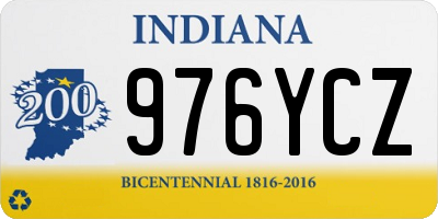 IN license plate 976YCZ