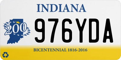 IN license plate 976YDA