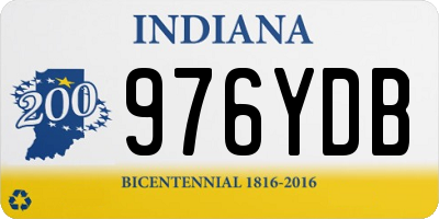 IN license plate 976YDB