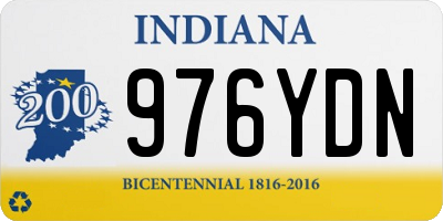 IN license plate 976YDN