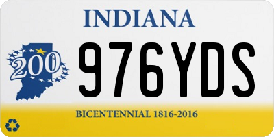 IN license plate 976YDS
