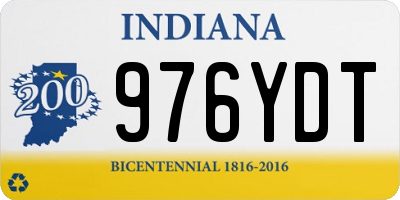 IN license plate 976YDT
