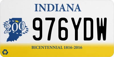 IN license plate 976YDW