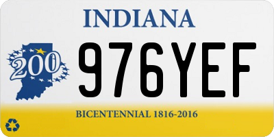 IN license plate 976YEF
