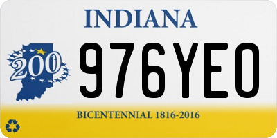 IN license plate 976YEO