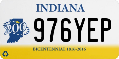 IN license plate 976YEP