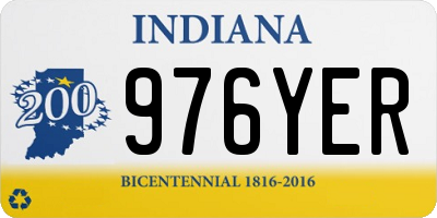 IN license plate 976YER
