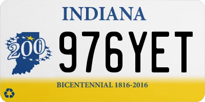IN license plate 976YET