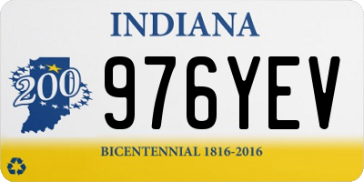 IN license plate 976YEV
